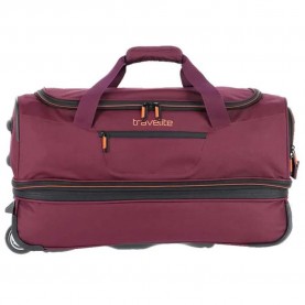 сак,сакове,travelite,basics,55cm,expandable,51,64l,wheeled,duffle,bag,red,(dark,red)
