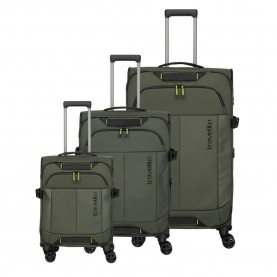 куфари,travelite,briize,4w,l,m,s,trolley,bag,green,(khaki)
