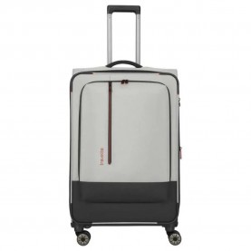 куфари,travelite,crosslite,5.0,4w,l,88,93l,trolley,bag,white,sand,(grey)