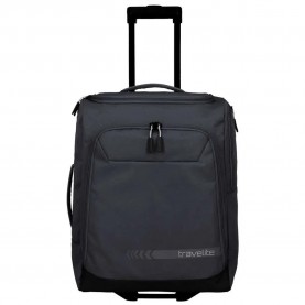 сак,сакове,travelite,kick,off,s,44l,wheeled,duffle,bag,black,(dark,antracite)