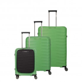куфари,travelite,mooby,4w,l,m,s,frontpocket,trolley,bag,green,(green)