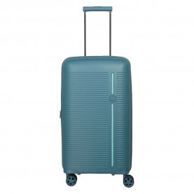 куфари,travelite,roomer,4w,trunk,m,66,74l,trolley,bag,blue