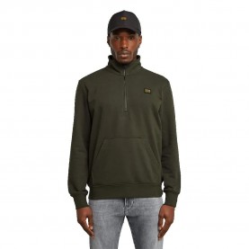 блуза,мъжки,пуловери,g,star,label,badge,half,zip,sweatshirt,green