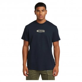 тениска,мъжки,тениски,g,star,old,skool,logo,short,sleeve,t,shirt,blue,(salute)