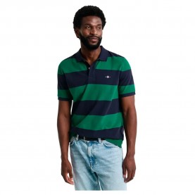 блуза,с,яка,мъжки,блузи,с,яка,gant,block,stripe,short,sleeve,polo,green