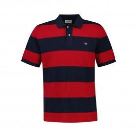 блуза,с,яка,мъжки,блузи,с,яка,gant,block,stripe,short,sleeve,polo,ruby,red,(red)