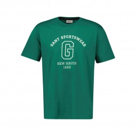 тениска,мъжки,тениски,gant,graphic,2003310,short,sleeve,t,shirt,deep,green,(green)