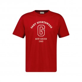 тениска,мъжки,тениски,gant,graphic,2003310,short,sleeve,t,shirt,red,(ruby,red)