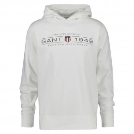 суичър,мъжки,пуловери,gant,graphic,2044014,hoodie,white,(eggshell)