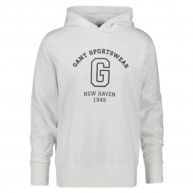 суичър,мъжки,пуловери,gant,graphic,2067033,hoodie,white,(eggshell)