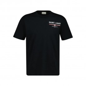 тениска,мъжки,тениски,gant,graphic,short,sleeve,t,shirt,black
