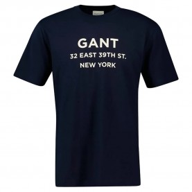 тениска,мъжки,тениски,gant,small,graphic,2003301,short,sleeve,t,shirt,evening,blue,(blue)