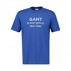 тениска,мъжки,тениски,gant,small,graphic,2003301,short,sleeve,t,shirt,rich,blue,(blue)