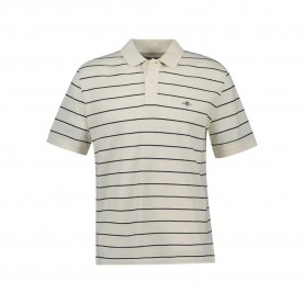 мъжки,блузи,с,яка,gant,striped,short,sleeve,polo,cream,(beige)