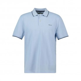 мъжки,блузи,с,яка,gant,tipped,piqué,short,sleeve,polo,fresh,blue,(blue)