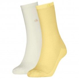 чорапи,дамски,чорапи,calvin,klein,mesh,squares,socks,2,pairs,yellow,white,(yellow)