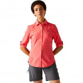 риза,с,дълъг,ръкав,дамски,блузи,дамски,ризи,regatta,kinnis,long,sleeve,shirt,peach,bloom,solid,(orange,pink)
