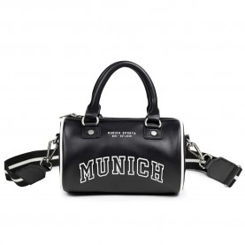 чанта,сакове,munich,court,barrel,bag,black,(silver)