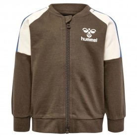 блуза,детски,блузи,hummel,herman,full,zip,sweatshirt,brown