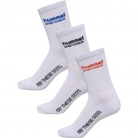 чорапи,мъжки,чорапи,hummel,sportswear,long,socks,3,pairs,9347,(multicolor)