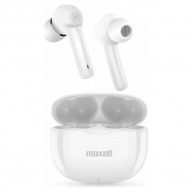 слушалки,слушалки,maxell,dynamic+,wireless,earphones,white
