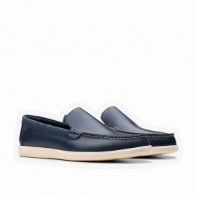 обувки,мъжки,обувки,clarks,shoes,bratton,loafers,blue,(navy,leather)