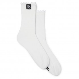 чорапи,дамски,чорапи,hugo,patch,10266903,socks,2,pairs,white,(white)