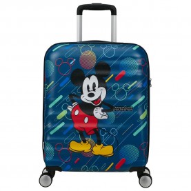 куфари,american,tourister,wavebreaker,disney,spinner,55,20,tsa,36l,trolley,bag,mickey,future,pop,(blue)