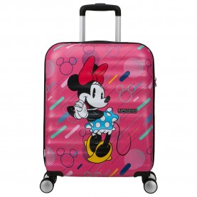 куфари,american,tourister,wavebreaker,disney,spinner,55,20,tsa,36l,trolley,bag,minnie,future,pop,(pink)