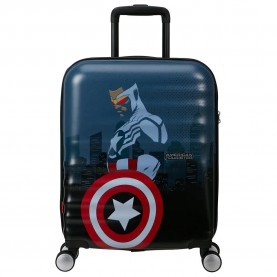 куфари,american,tourister,wavebreaker,marvel,spinner,55,20,tsa,36l,trolley,bag,blue