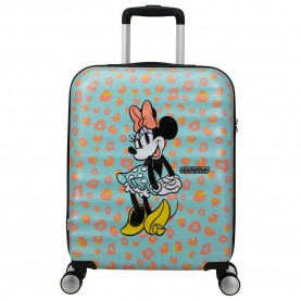 куфари,american,tourister,wavebreaker,disney,spinner,55,20,tsa,36l,trolley,bag,blue,(minnie,pastel,dots)