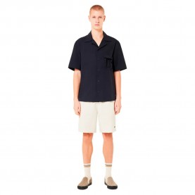 риза,с,къс,ръкав,мъжки,ризи,oakley,cuban,collar,short,sleeve,shirt,black