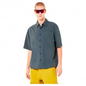 риза,с,къс,ръкав,мъжки,ризи,oakley,poplin,short,sleeve,shirt,blue
