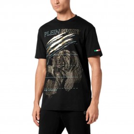 тениска,мъжки,тениски,philipp,plein,sport,tiger,short,sleeve,t,shirt,black