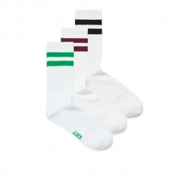 чорапи,дамски,чорапи,jack,&,jones,basic,tennis,jjxx,socks,3,pairs,cabernet,w,green,bee,black,(white)