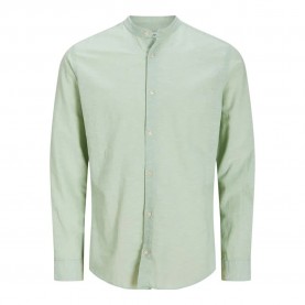 риза,с,дълъг,ръкав,мъжки,ризи,jack,&,jones,breeze,linen,blend,band,long,sleeve,shirt,iceberg,green,(green)