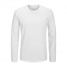 тениска,мъжки,тениски,jack,&,jones,organic,basic,long,sleeve,t,shirt,white