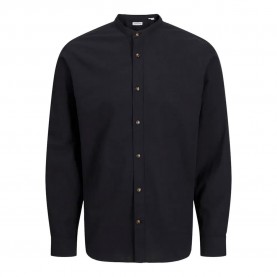 риза,с,дълъг,ръкав,мъжки,ризи,jack,&,jones,summer,band,long,sleeve,shirt,black