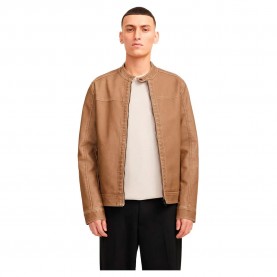 яке,мъжки,якета,jack,&,jones,warner,leather,jacket,brown,(safari,washed,pu)