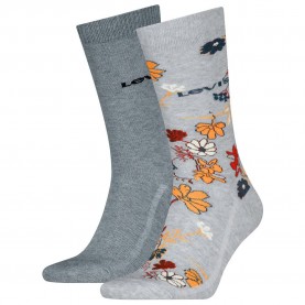 чорапи,мъжки,чорапи,levi´s,®,reg,cut,flower,socks,2,pairs,grey,(grey,combo)