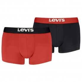 боксерки,мъжко,бельо,levi´s,®,solid,basicorganic,co,boxers,2,units,red,black,(red,black)