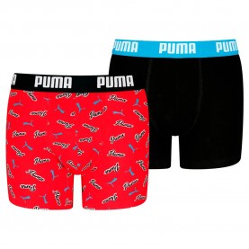 боксерки,детско,бельо,puma,club,house,printed,boxers,2,units,red,blue,combo,(red,black)