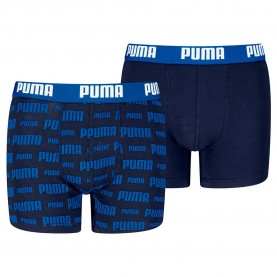 боксерки,детско,бельо,puma,everyday,logo,print,boxers,2,units,blue,(navy,blue)