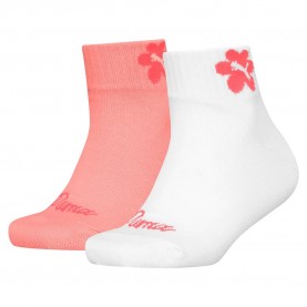 чорапи,детски,чорапи,puma,flower,quarter,socks,2,pairs,white,pink,(white,pink)