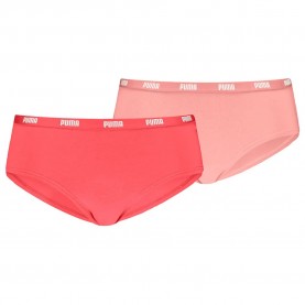 дамско,бельо,дамски,бикини,и,танкини,puma,hipster,panties,2,units,coral,combo,(red,pink)