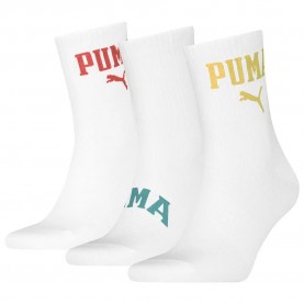 чорапи,мъжки,чорапи,puma,logo,crew,short,socks,3,pairs,white,combo,(white)