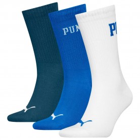 чорапи,мъжки,чорапи,puma,logo,crew,socks,3,pairs,blue,combo,(white,blue)