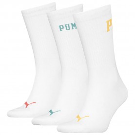 чорапи,мъжки,чорапи,puma,logo,crew,socks,3,pairs,white,combo,(white)