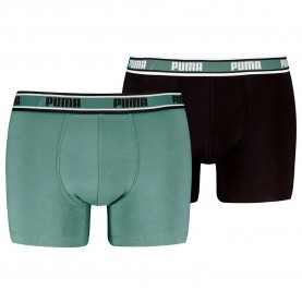 боксерки,мъжко,бельо,puma,logo,elastics,boxers,2,units,dark,sage,black,(green,black)