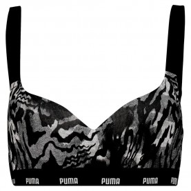 дамски,бански,костюми,puma,printed,padded,bikini,top,black